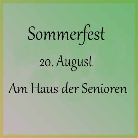 Sommerfest am HdS